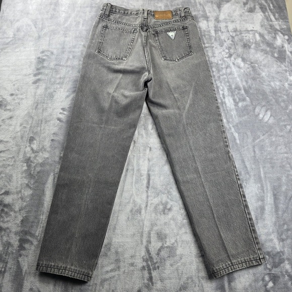 VTG Guess Jeans USA Georges Marciano 32 Gray Black Wash Triangle Logo 90s Mens - Picture 4 of 11